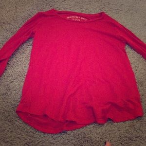 Areo red long sleeve tee